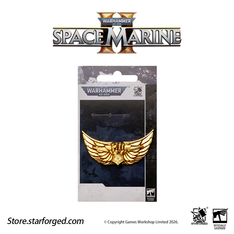 Starforged Warhammer 40K Space Marines Imperial Fist Imperalis Pin Badge Men's Fashion Jewelry Warhammer Mens Gifts - Image 12