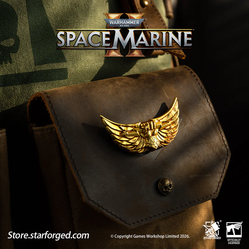 Starforged Warhammer 40K Space Marines Imperial Fist Imperalis Pin Badge Men's Fashion Jewelry Warhammer Mens Gifts - Image 4