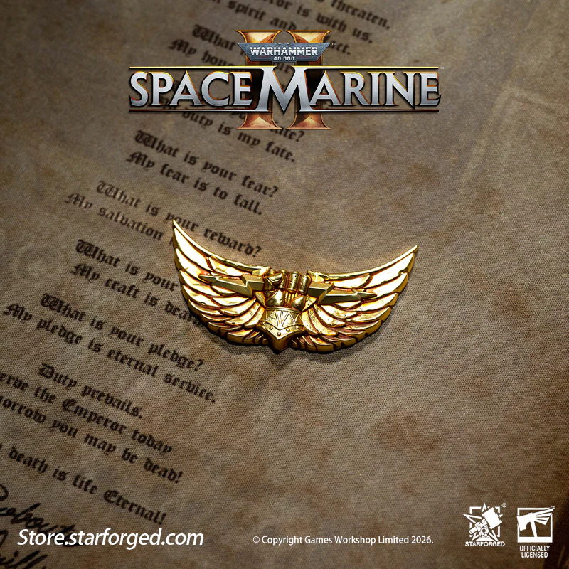 Starforged Warhammer 40K Space Marines Imperial Fist Imperalis Pin Badge Men's Fashion Jewelry Warhammer Mens Gifts - Image 5
