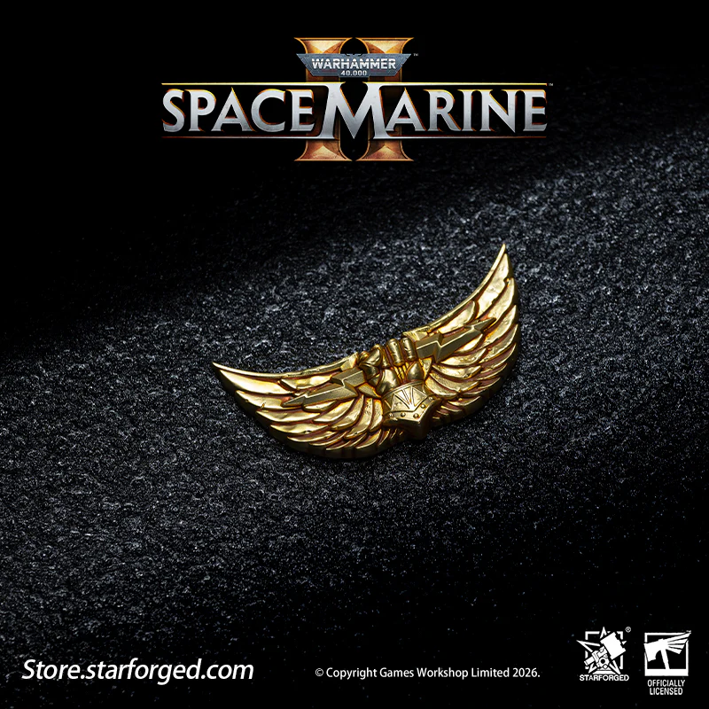 Starforged Warhammer 40K Space Marines Imperial Fist Imperalis Pin Badge Men's Fashion Jewelry Warhammer Mens Gifts - Image 6