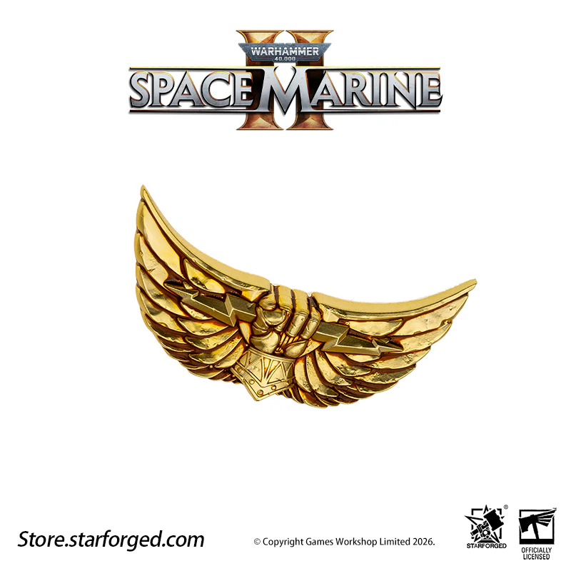 Starforged Warhammer 40K Space Marines Imperial Fist Imperalis Pin Badge Men's Fashion Jewelry Warhammer Mens Gifts - Image 9