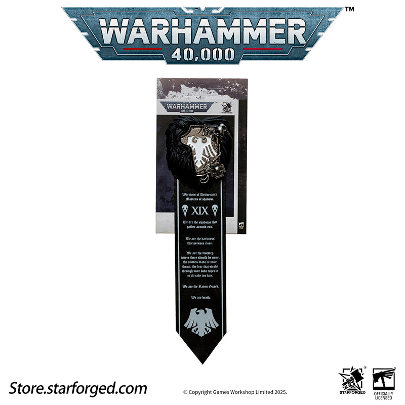 Starforged Warhammer 40K Space Marines Raven Guard Scroll Seal Badge Pin Men's Jewelry Accessories - Image 8
