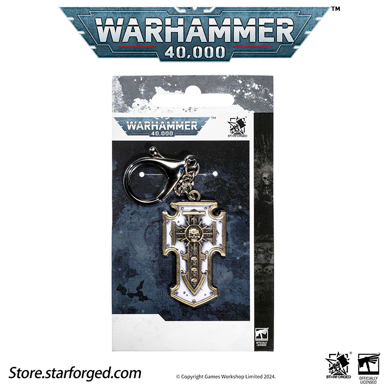 Starforged Warhammer 40K Space Marines Relic Storm Shield Keychain Game Peripheral Alloy Keychain Christmas Gifts - Image 7