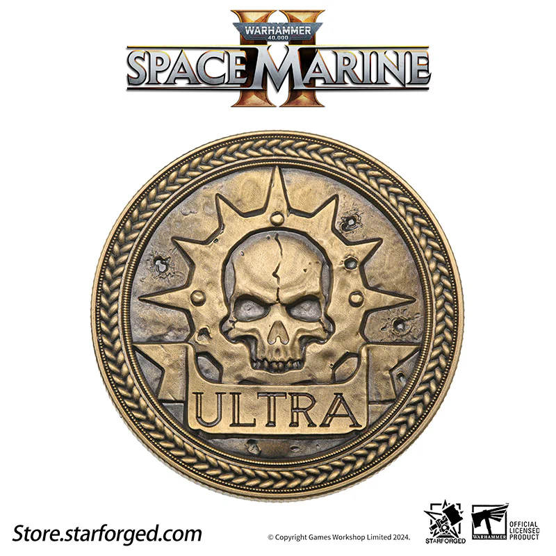 Starforged Warhammer 40K Space Marines Titus  Space Marine 2 Ultramarines Collectible Coin Other - Image 10