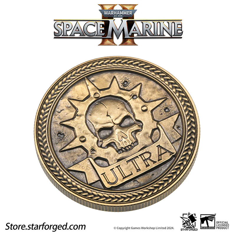 Starforged Warhammer 40K Space Marines Titus  Space Marine 2 Ultramarines Collectible Coin Other - Image 11