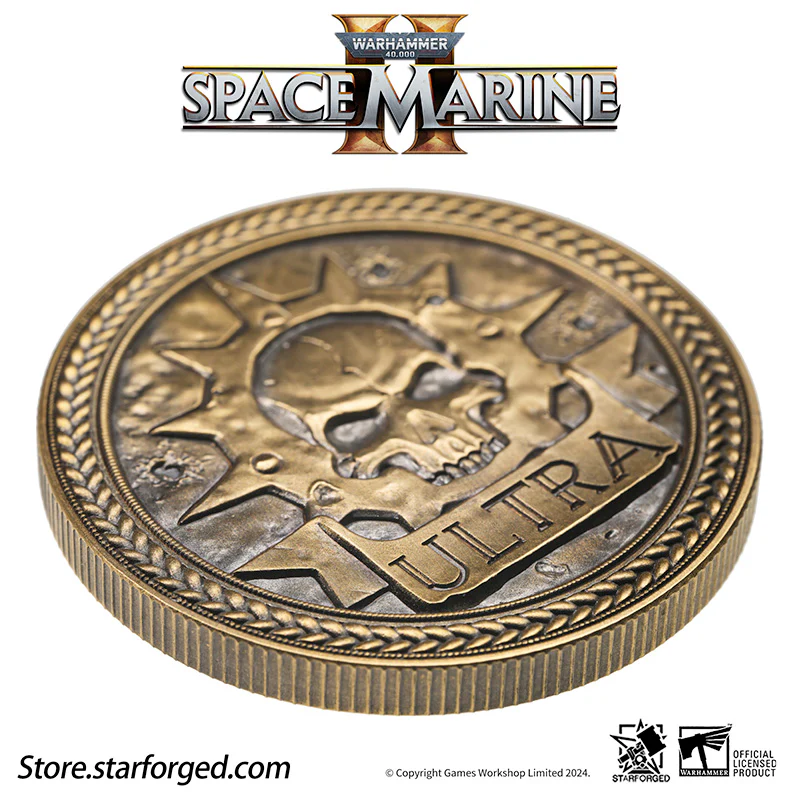Starforged Warhammer 40K Space Marines Titus  Space Marine 2 Ultramarines Collectible Coin Other - Image 13