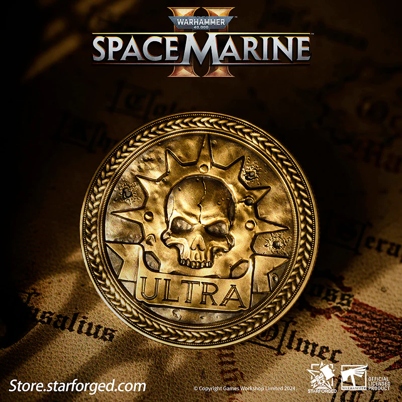Starforged Warhammer 40K Space Marines Titus  Space Marine 2 Ultramarines Collectible Coin Other - Image 4