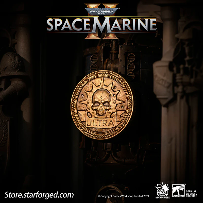 Starforged Warhammer 40K Space Marines Titus  Space Marine 2 Ultramarines Collectible Coin Other - Image 8