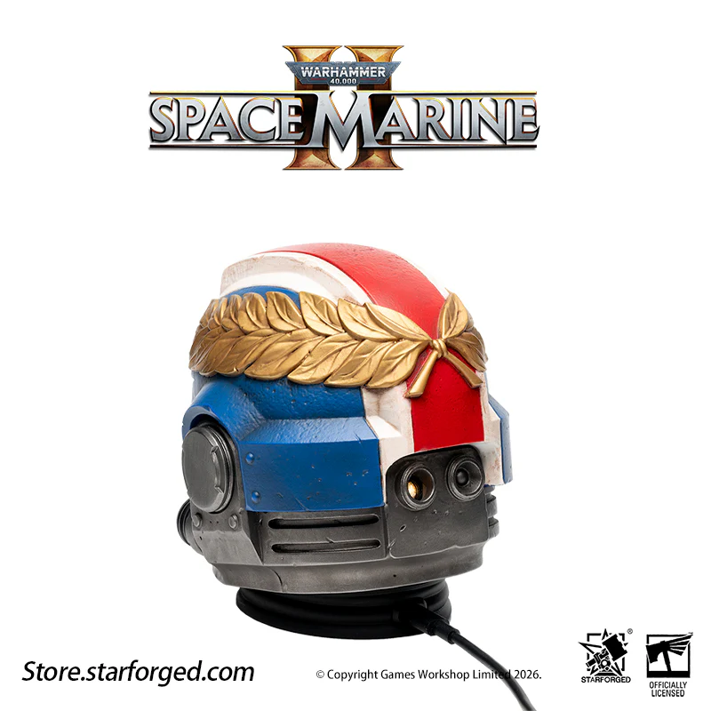 Starforged Warhammer 40K Space Marines Ultramarine Titus's Helmet Night Light Lamp Warhammer Gifts Fashion Accessories - Image 10