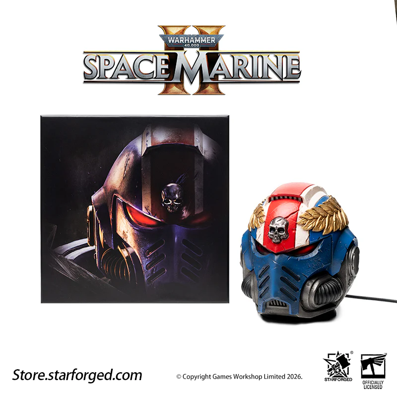 Starforged Warhammer 40K Space Marines Ultramarine Titus's Helmet Night Light Lamp Warhammer Gifts Fashion Accessories - Image 13