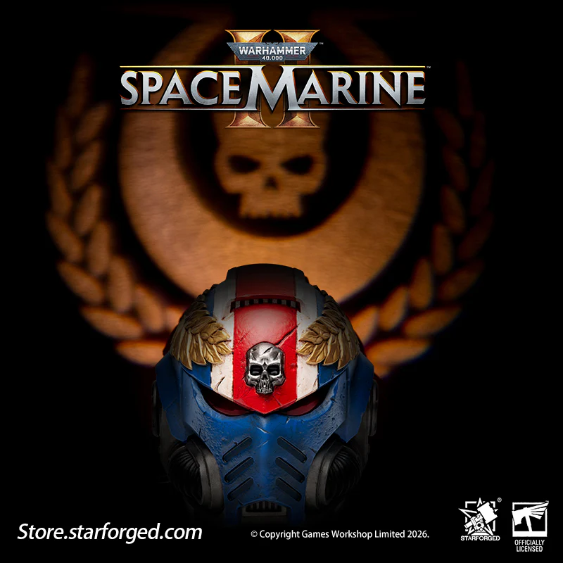 Starforged Warhammer 40K Space Marines Ultramarine Titus's Helmet Night Light Lamp Warhammer Gifts Fashion Accessories - Image 2