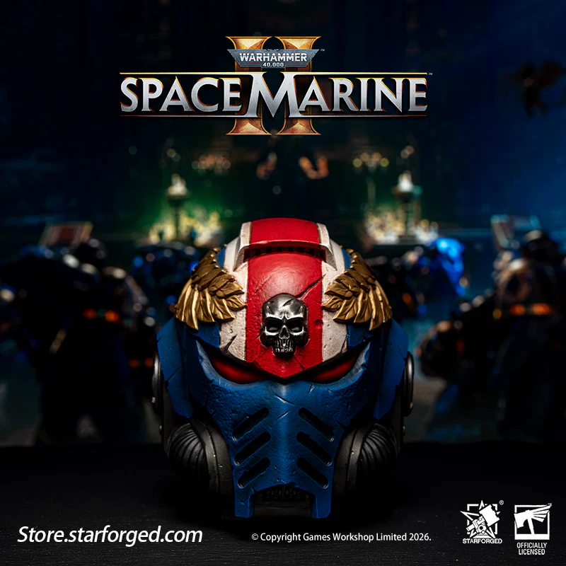 Starforged Warhammer 40K Space Marines Ultramarine Titus's Helmet Night Light Lamp Warhammer Gifts Fashion Accessories - Image 4