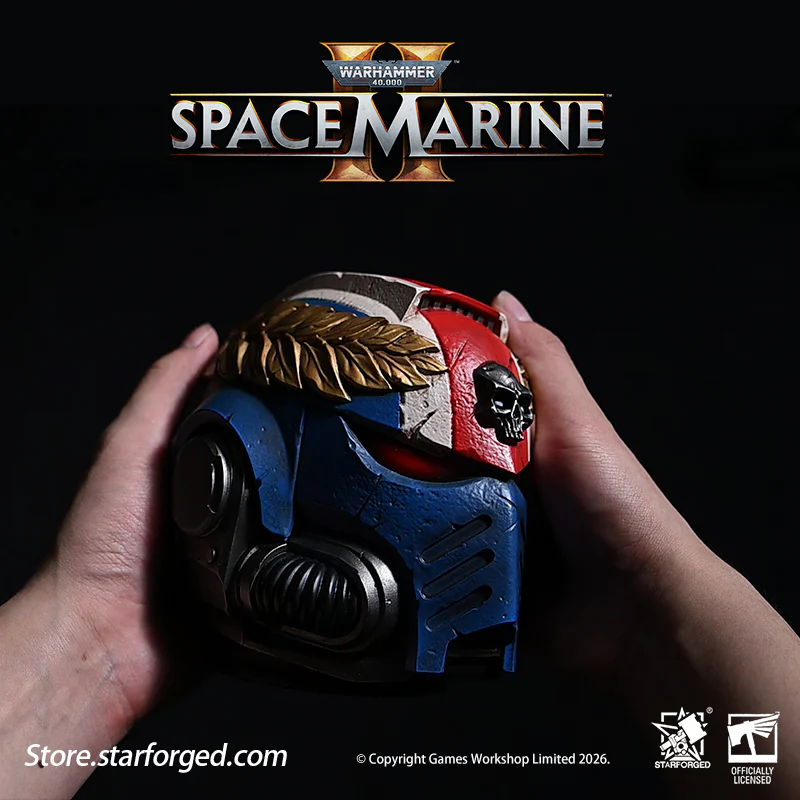 Starforged Warhammer 40K Space Marines Ultramarine Titus's Helmet Night Light Lamp Warhammer Gifts Fashion Accessories - Image 7