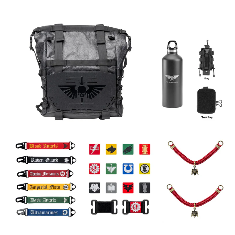 Starforged Warhammer 40K Space Marins Astartes Tatical Bike Travel Bag Warhammer Fashion Accessories - Image 21