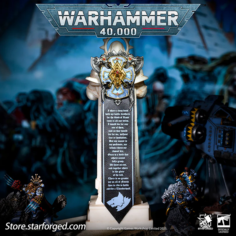 Starforged Warhammer 40K Space Wolves Honour of Fenris Seal Badge