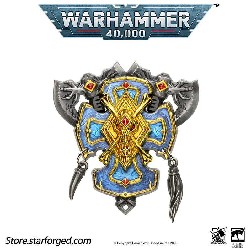 Starforged Warhammer 40K Space Wolves Honour of Fenris Seal Badge - Image 10