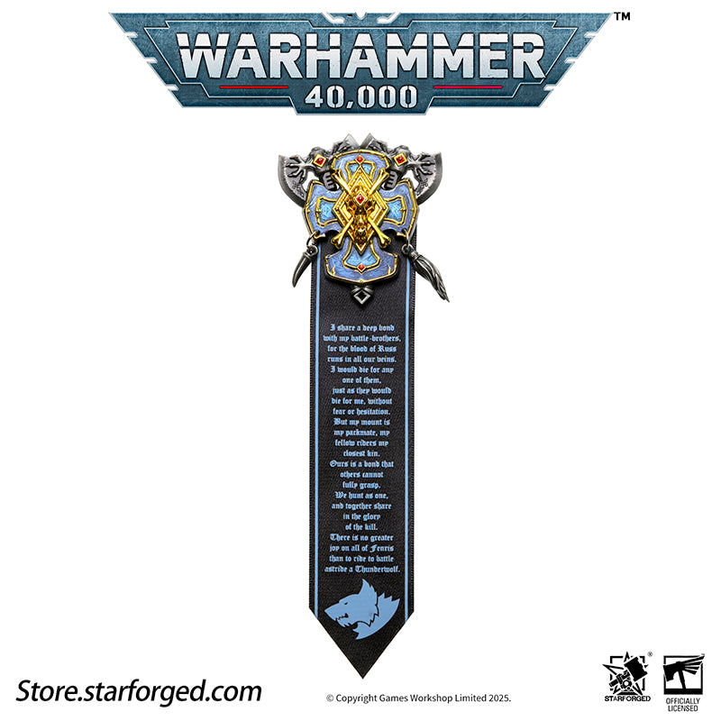Starforged Warhammer 40K Space Wolves Honour of Fenris Seal Badge - Image 11