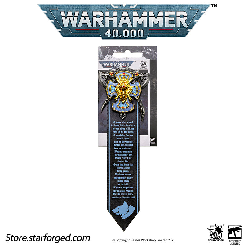 Starforged Warhammer 40K Space Wolves Honour of Fenris Seal Badge - Image 12