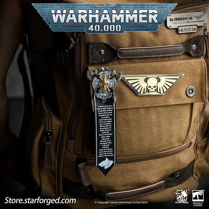 Starforged Warhammer 40K Space Wolves Honour of Fenris Seal Badge - Image 3