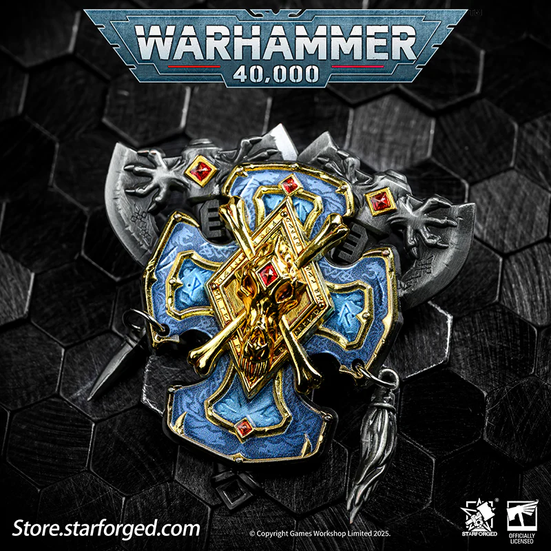 Starforged Warhammer 40K Space Wolves Honour of Fenris Seal Badge - Image 4