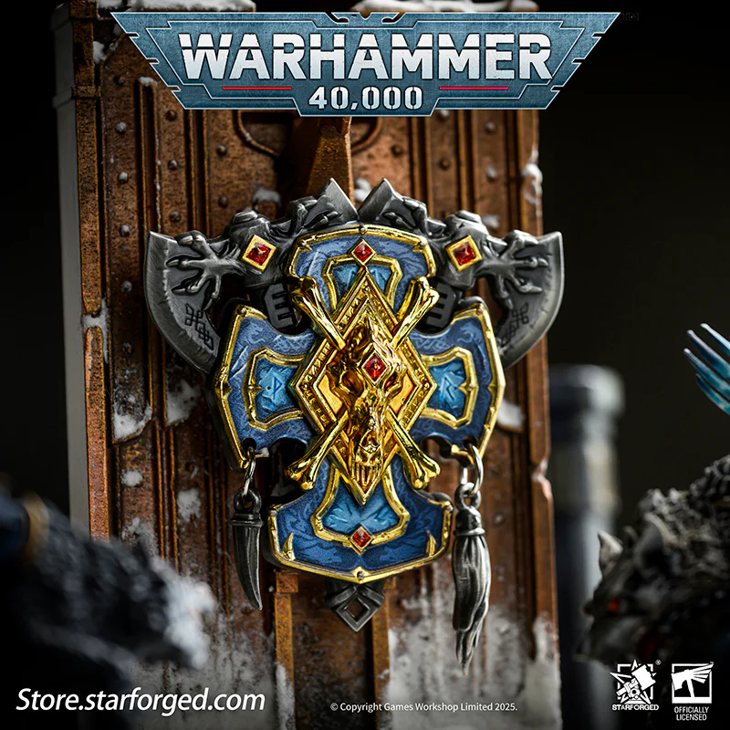 Starforged Warhammer 40K Space Wolves Honour of Fenris Seal Badge - Image 7