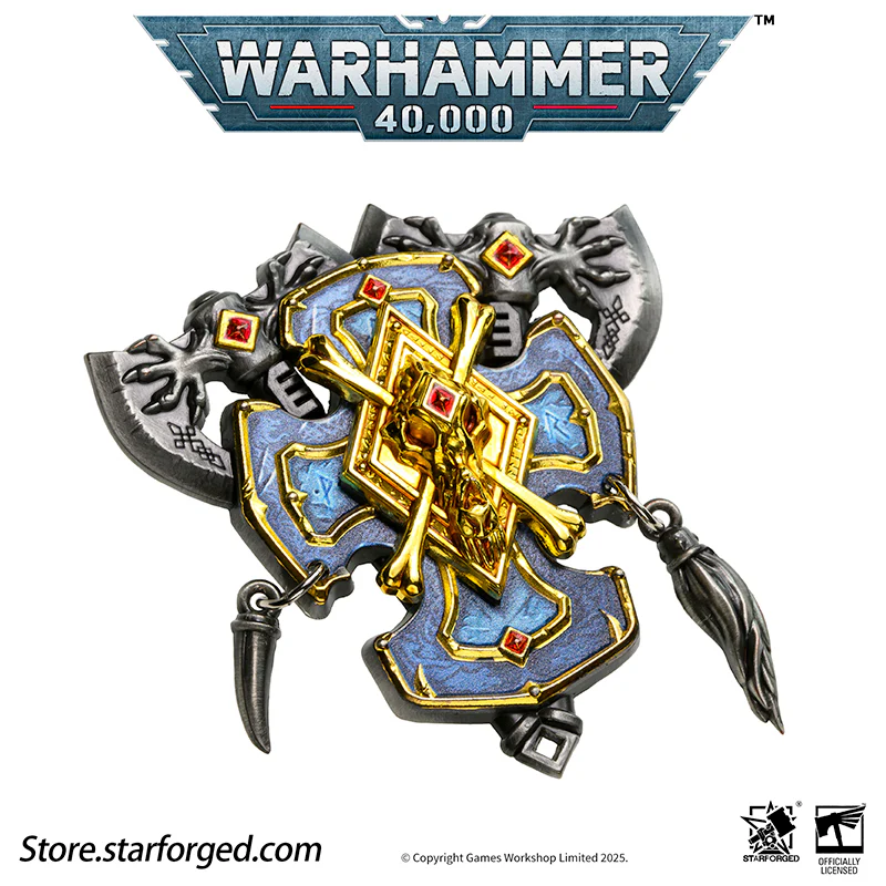 Starforged Warhammer 40K Space Wolves Honour of Fenris Seal Badge - Image 8