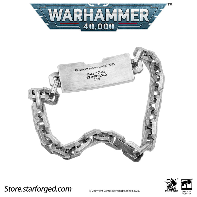 Starforged Warhammer 40K Steel Oath of Imperial Guardsmen Bracelet Men's Jewelry Accessories - Image 10