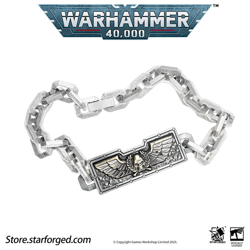 Starforged Warhammer 40K Steel Oath of Imperial Guardsmen Bracelet Men's Jewelry Accessories - Image 11