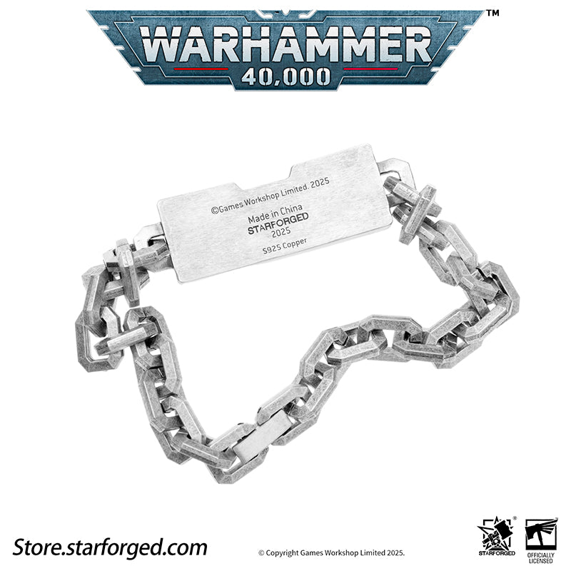 Starforged Warhammer 40K Steel Oath of Imperial Guardsmen Bracelet Men's Jewelry Accessories - Image 14
