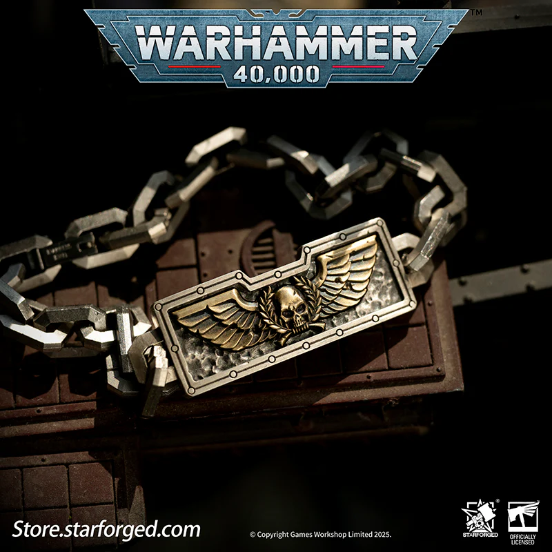 Starforged Warhammer 40K Steel Oath of Imperial Guardsmen Bracelet Men's Jewelry Accessories - Image 2
