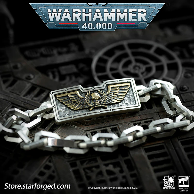 Starforged Warhammer 40K Steel Oath of Imperial Guardsmen Bracelet Men's Jewelry Accessories - Image 5