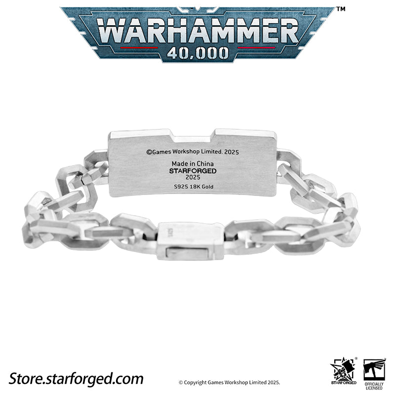 Starforged Warhammer 40K Steel Oath of Imperial Guardsmen Bracelet Men's Jewelry Accessories - Image 8