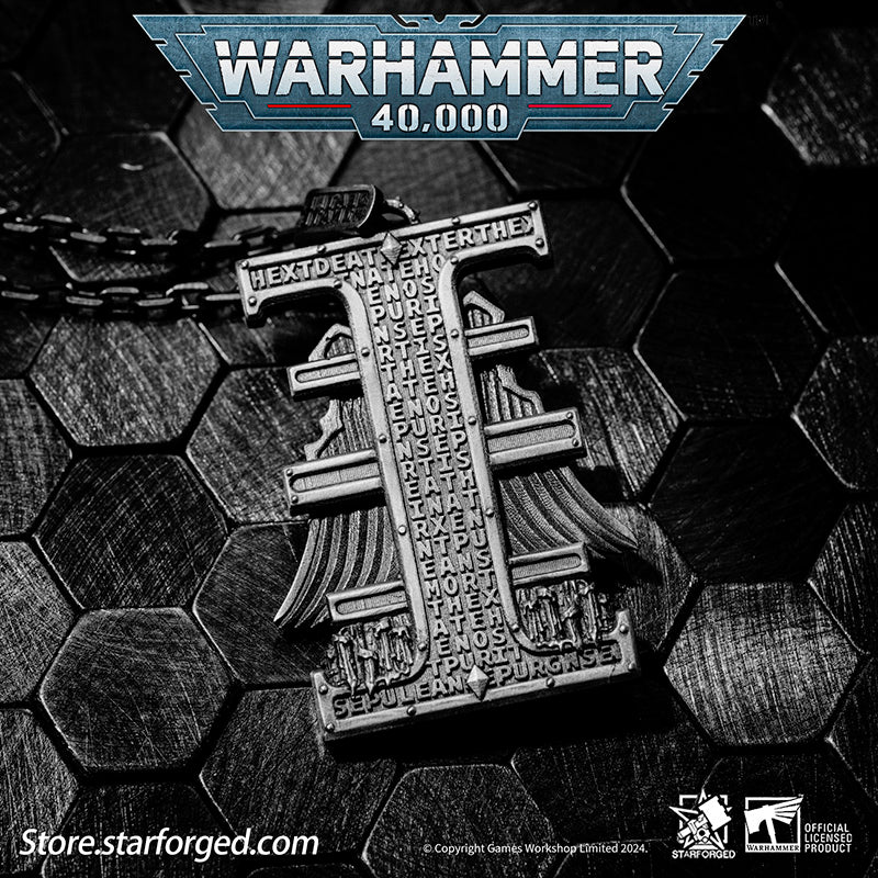 Starforged Warhammer 40K Stigmata of ShadowBreaker Men's Sterling Silver Pendant Necklace - Image 7