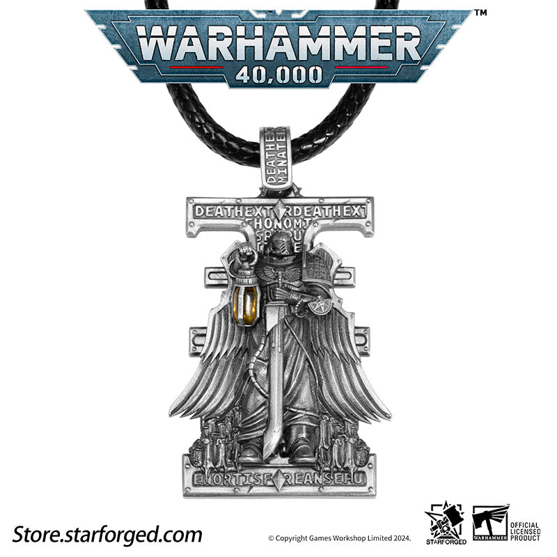 Starforged Warhammer 40K Stigmata of ShadowBreaker Men's Sterling Silver Pendant Necklace - Image 9