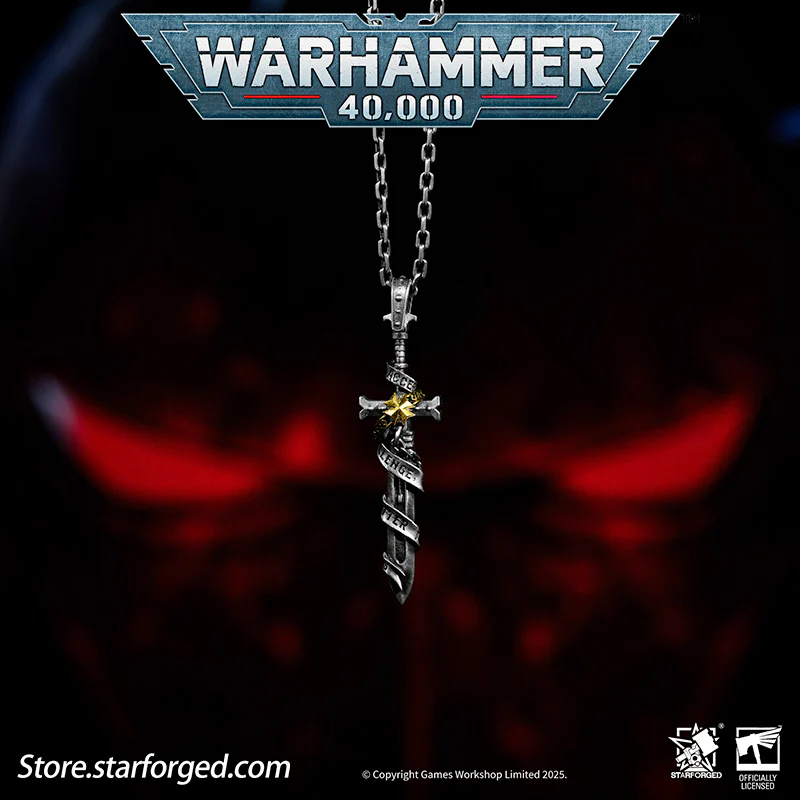 Starforged Warhammer 40K Sword Of The High Marshal Necklace Pendant Men's Jewelry Birthday Gift - Image 2