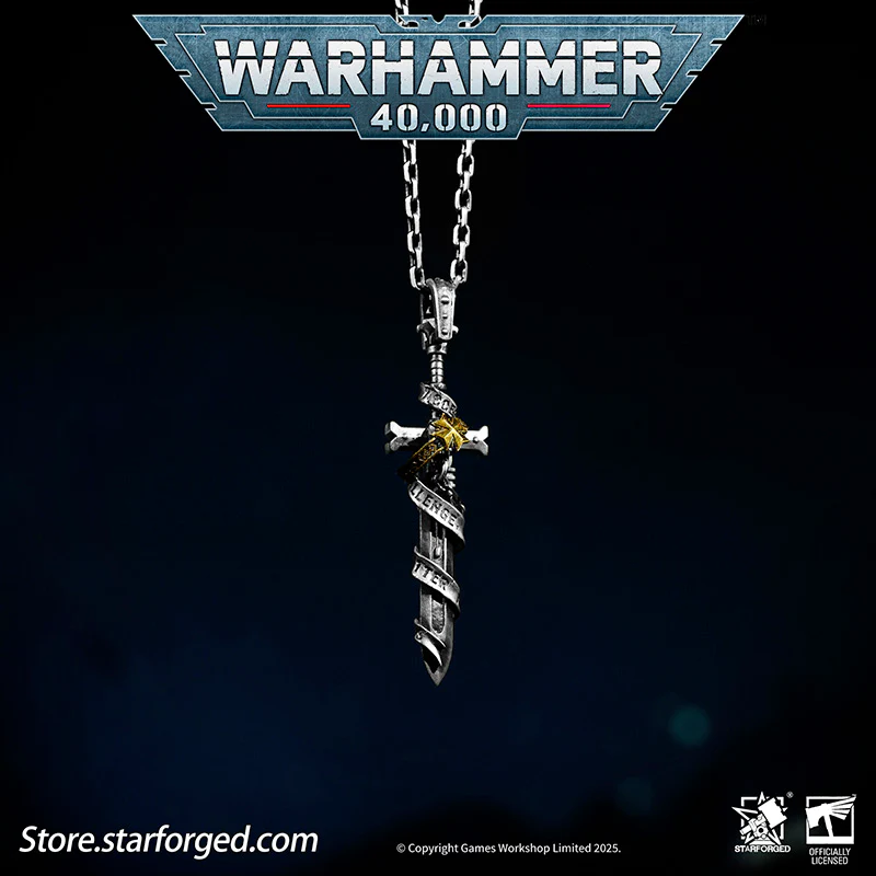 Starforged Warhammer 40K Sword Of The High Marshal Necklace Pendant Men's Jewelry Birthday Gift - Image 4
