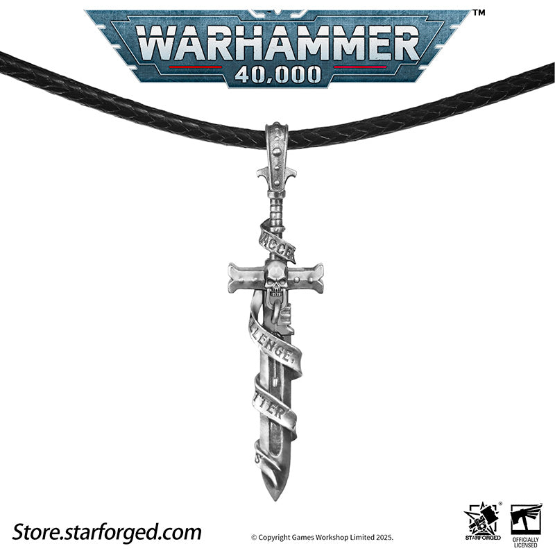 Starforged Warhammer 40K Sword Of The High Marshal Necklace Pendant Men's Jewelry Birthday Gift - Image 8