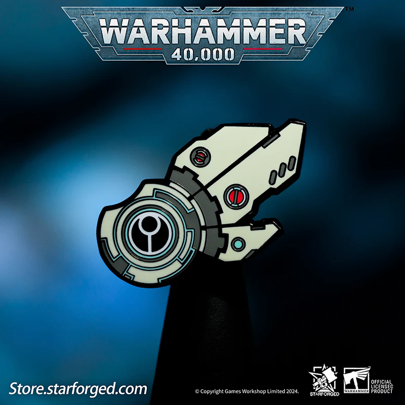 Starforged Warhammer 40K T'au Empire Riptide Shield Generator Men's Pin Brooch