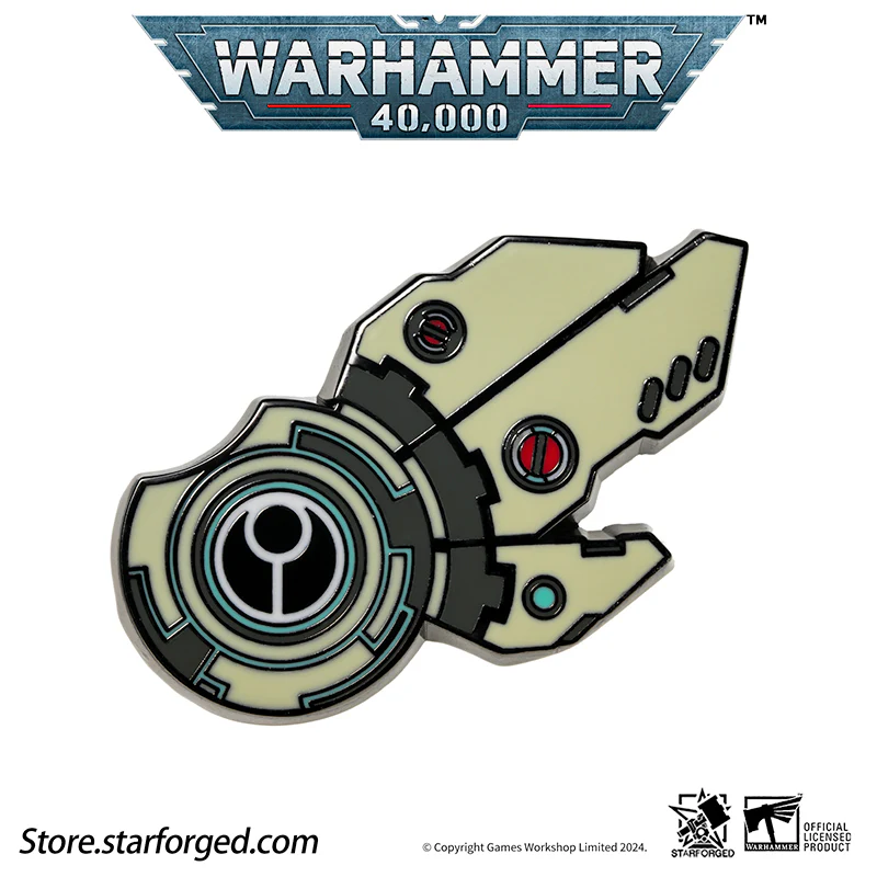 Starforged Warhammer 40K T'au Empire Riptide Shield Generator Men's Pin Brooch - Image 5