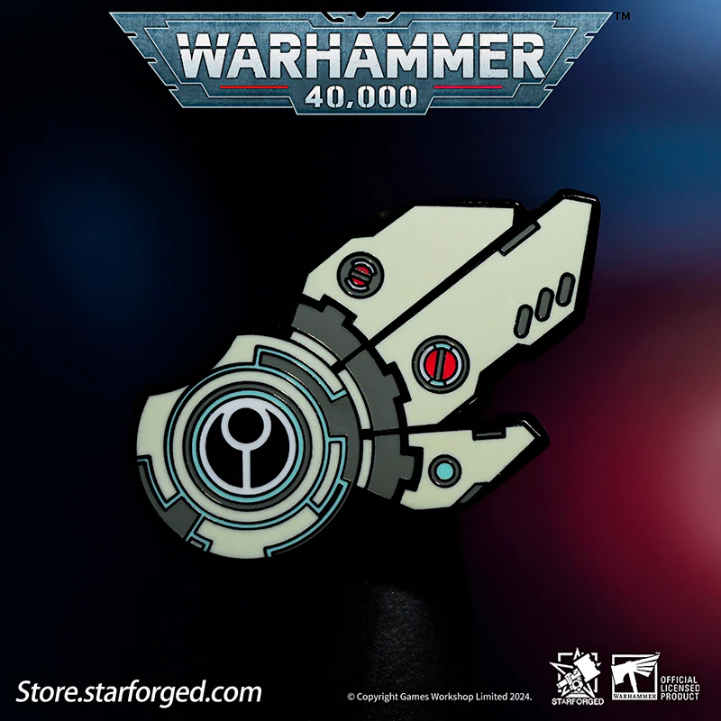 Starforged Warhammer 40K T'au Empire Riptide Shield Generator Men's Pin Brooch - Image 7