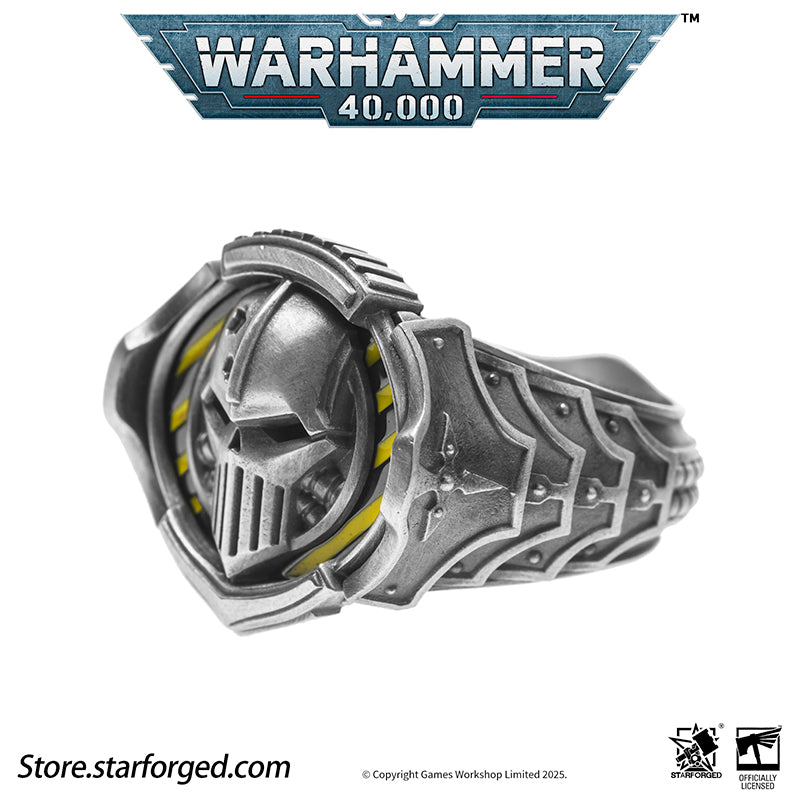 Starforged Warhammer 40K The Sigil Ring of Perturabo Iron Warriors Silver Ring Accessories Jewelry - Image 11
