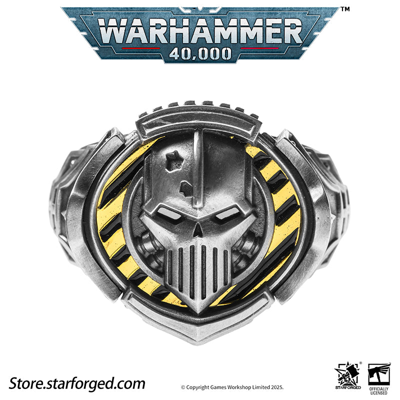 Starforged Warhammer 40K The Sigil Ring of Perturabo Iron Warriors Silver Ring Accessories Jewelry - Image 13