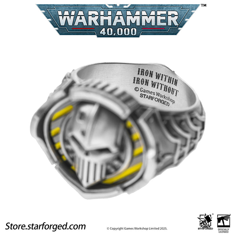 Starforged Warhammer 40K The Sigil Ring of Perturabo Iron Warriors Silver Ring Accessories Jewelry - Image 15