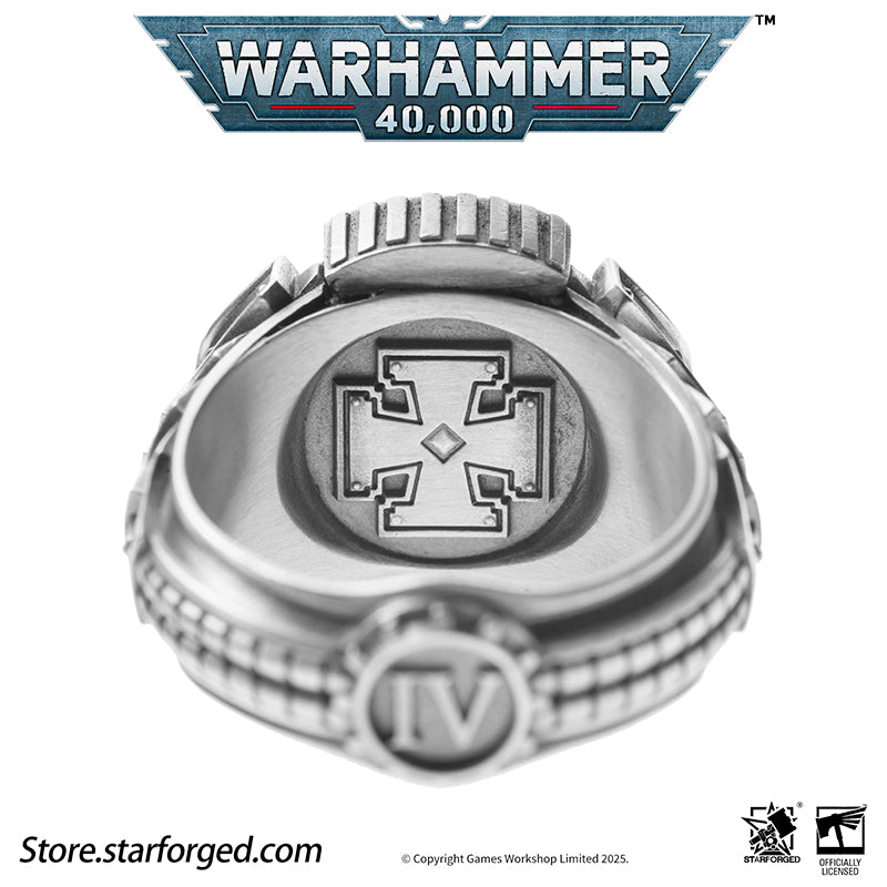 Starforged Warhammer 40K The Sigil Ring of Perturabo Iron Warriors Silver Ring Accessories Jewelry - Image 16