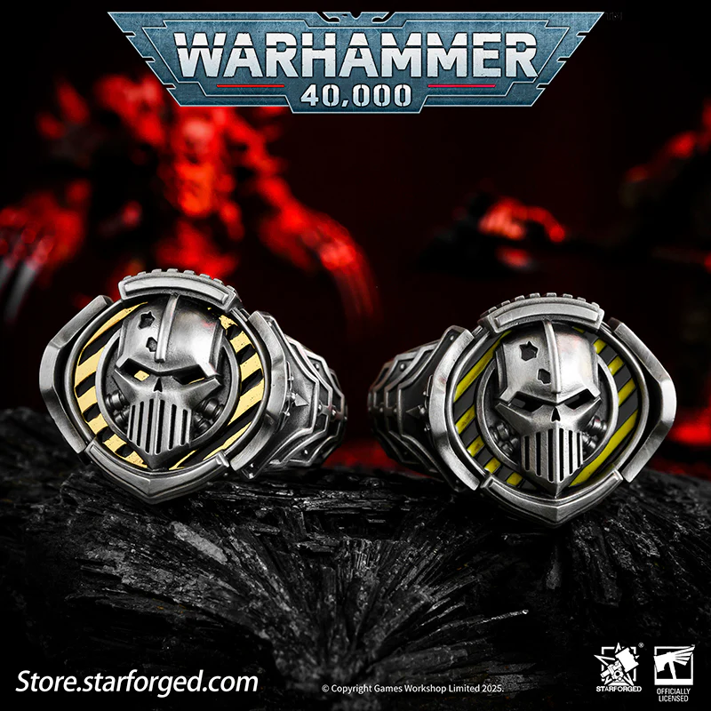 Starforged Warhammer 40K The Sigil Ring of Perturabo Iron Warriors Silver Ring Accessories Jewelry - Image 4