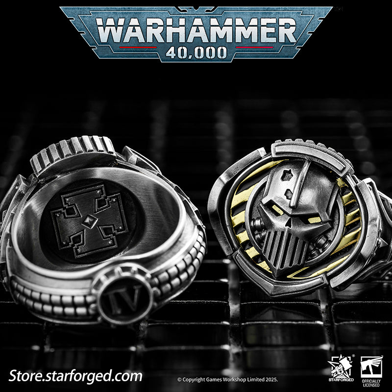 Starforged Warhammer 40K The Sigil Ring of Perturabo Iron Warriors Silver Ring Accessories Jewelry - Image 5