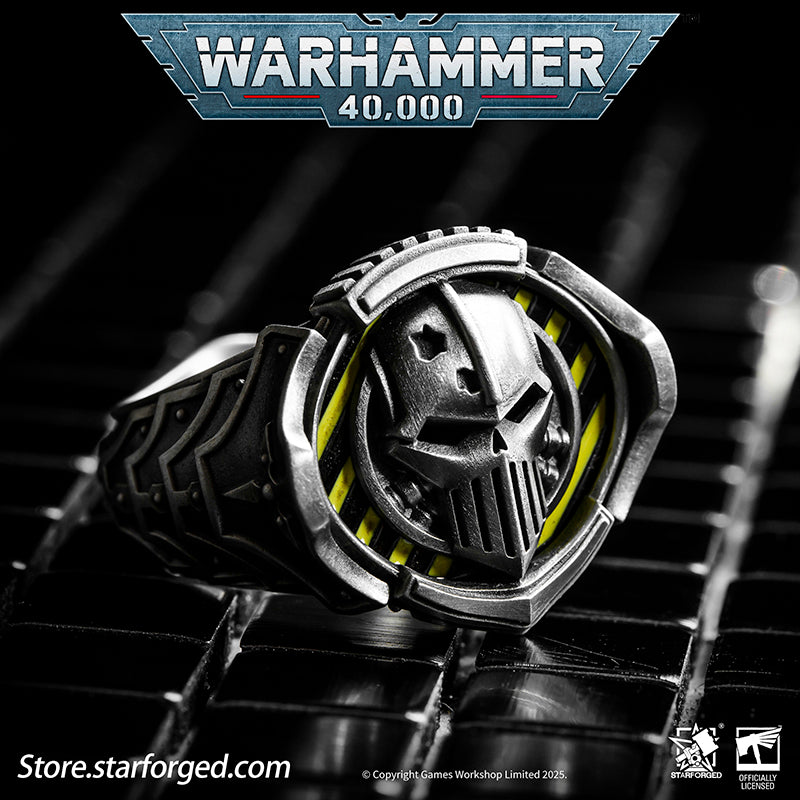 Starforged Warhammer 40K The Sigil Ring of Perturabo Iron Warriors Silver Ring Accessories Jewelry - Image 6