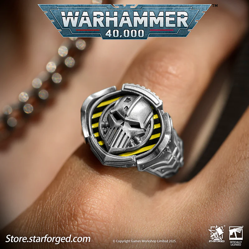 Starforged Warhammer 40K The Sigil Ring of Perturabo Iron Warriors Silver Ring Accessories Jewelry - Image 8