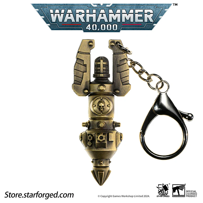 Starforged Warhammer 40K Warhammer II Deep Strike Beacon Game Peripheral Alloy Keychain Christmas Gifts - Image 10