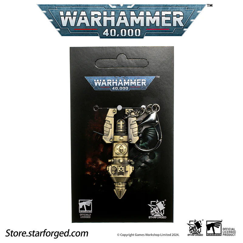 Starforged Warhammer 40K Warhammer II Deep Strike Beacon Game Peripheral Alloy Keychain Christmas Gifts - Image 11